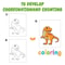 DIY Dinosaur Coloring Book, Kids Arts and Crafts, Dot to Dot Drawing, Cartoon Animals, Montessori Toy