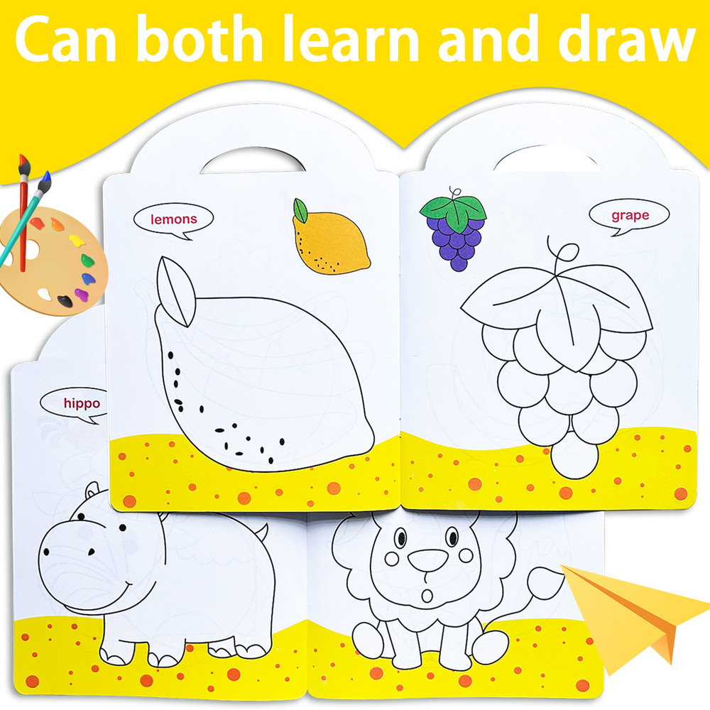 Children's Painting Books, Stimulate Imagination and Hone Hands On Skills with Seven Coloring Books for Kids