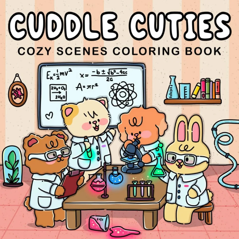 Halloween Coloring Book For Adults And Teens Adorable Creepy Creatures Cozy Moments Relaxation Gift 1