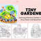TINY GARDENS Coloring Book for Adults, A Perfect Gift for Party and Birthday, Features Bold, Easy Patterns and Cute Draw
