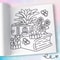 TINY GARDENS Coloring Book for Adults, A Perfect Gift for Party and Birthday, Features Bold, Easy Patterns and Cute Draw