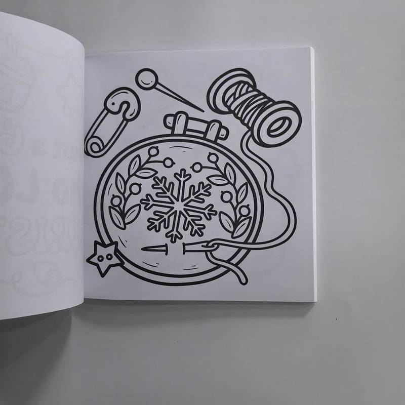 Cozy Girl Christmas Coloring Book for Adults, A Cute and Easy Drawing Book, The Perfect Gift for Party and Birthday