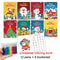 Christmas Puzzle Coloring Book, Kids Holiday Party Theme Gift, Cartoon Painting Toy