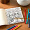 Skeleton Beauty Coloring Book for Adults, Stress Relieving Art Therapy, Creative Gift for Teens and Kids