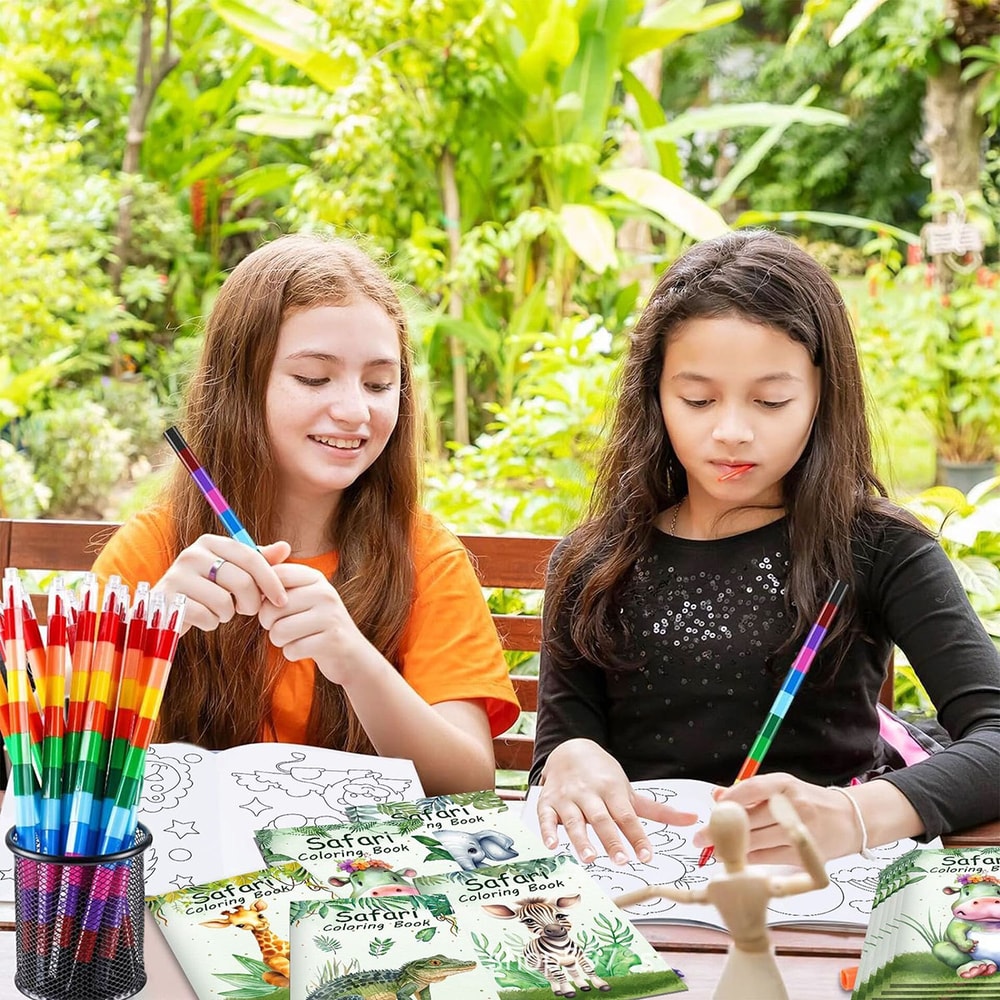 Jungle Animal Coloring Book, A Wonderful Birthday Gift for Children, Cartoon Colored Graffiti Drawing Book