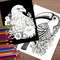 Animal Character Coloring Book Mandala Flowers Stress Relief Relaxation Art 4