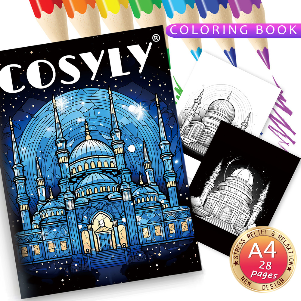 Animal Character Coloring Book Mandala Flowers Stress Relief Relaxation Art 12