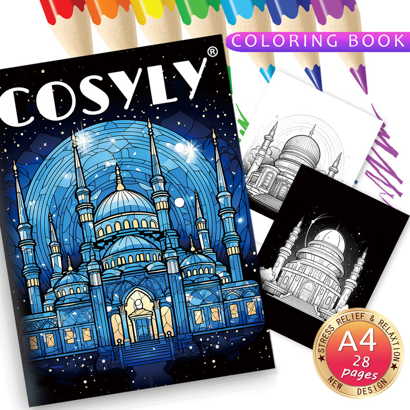 Animal Character Coloring Book Mandala Flowers Stress Relief Relaxation Art 12