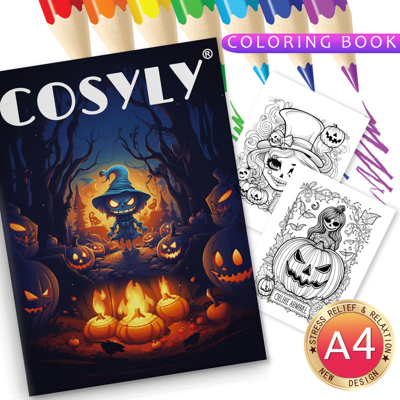 Animal Character Coloring Book Mandala Flowers Stress Relief Relaxation Art 14