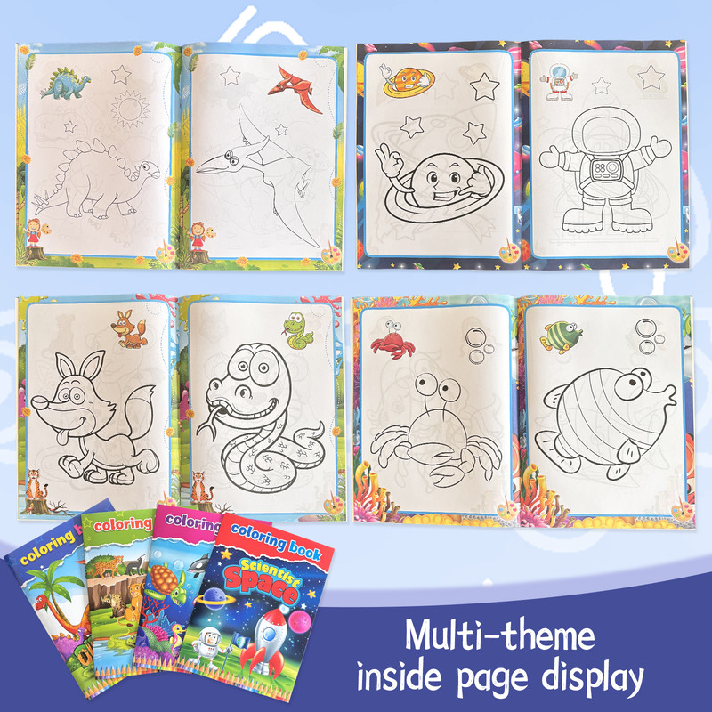Childrens Drawing Book, Educational Toy, Color Filling Graffiti Picture Book, Creative Gift for Concentration