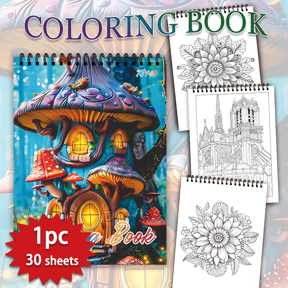 Stress Relief Coloring Book for Teenagers, Unique Patterns, Perfect Easter, Birthday, Valentine's Day Gift