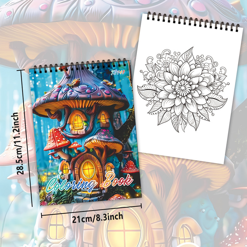 Stress Relief Coloring Book for Teenagers, Unique Patterns, Perfect Easter, Birthday, Valentine's Day Gift