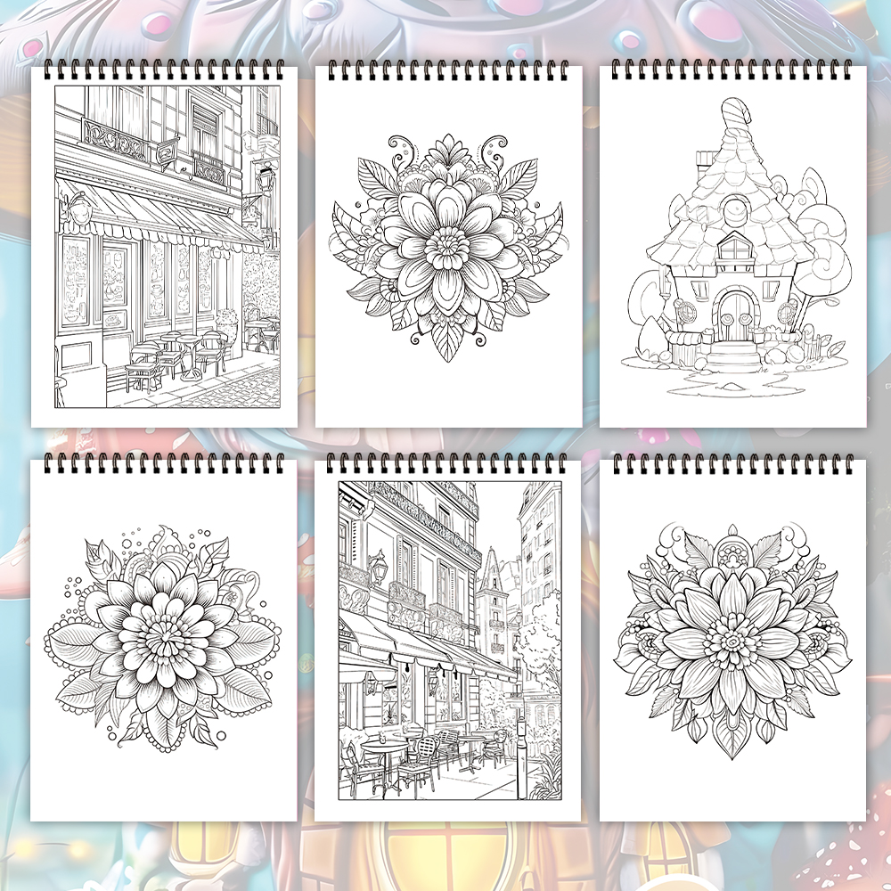 Stress Relief Coloring Book for Teenagers, Unique Patterns, Perfect Easter, Birthday, Valentine's Day Gift
