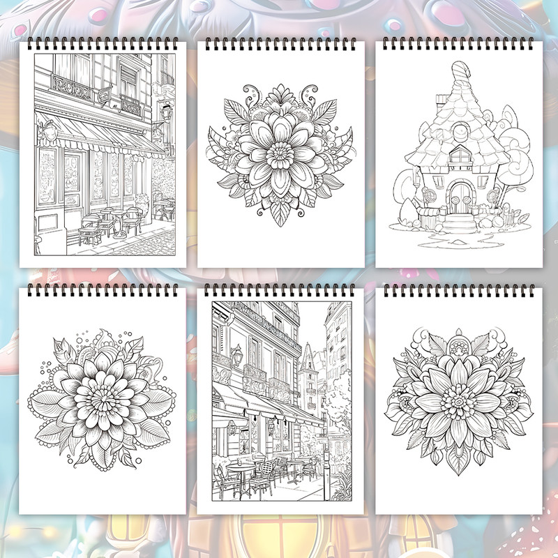Stress Relief Coloring Book for Teenagers, Unique Patterns, Perfect Easter, Birthday, Valentine's Day Gift
