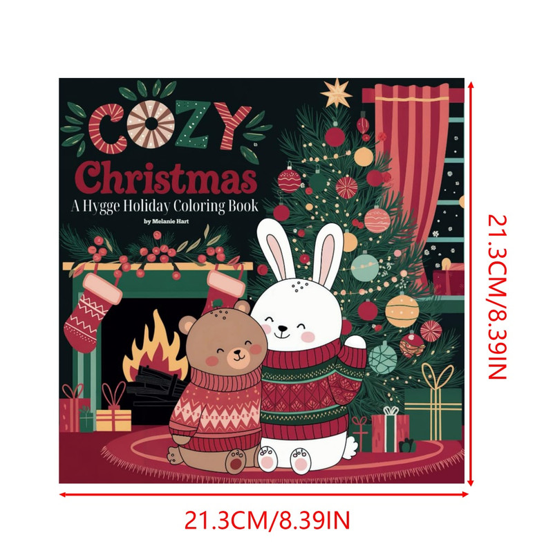 Relaxing Coloring Activities for Teens and Adults, Christmas Coloring Books, Perfect for Christmas and Halloween Parties