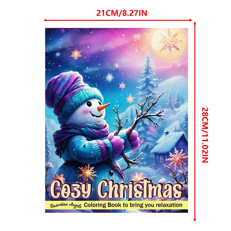 Relaxing Coloring Activities for Teens and Adults, Christmas Coloring Books, Perfect for Christmas and Halloween Parties