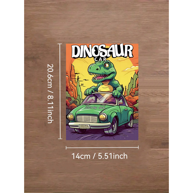 Original Dinosaur Art Coloring Book, A Thickened Paper Gift for Holidays, Birthday, and Christmas
