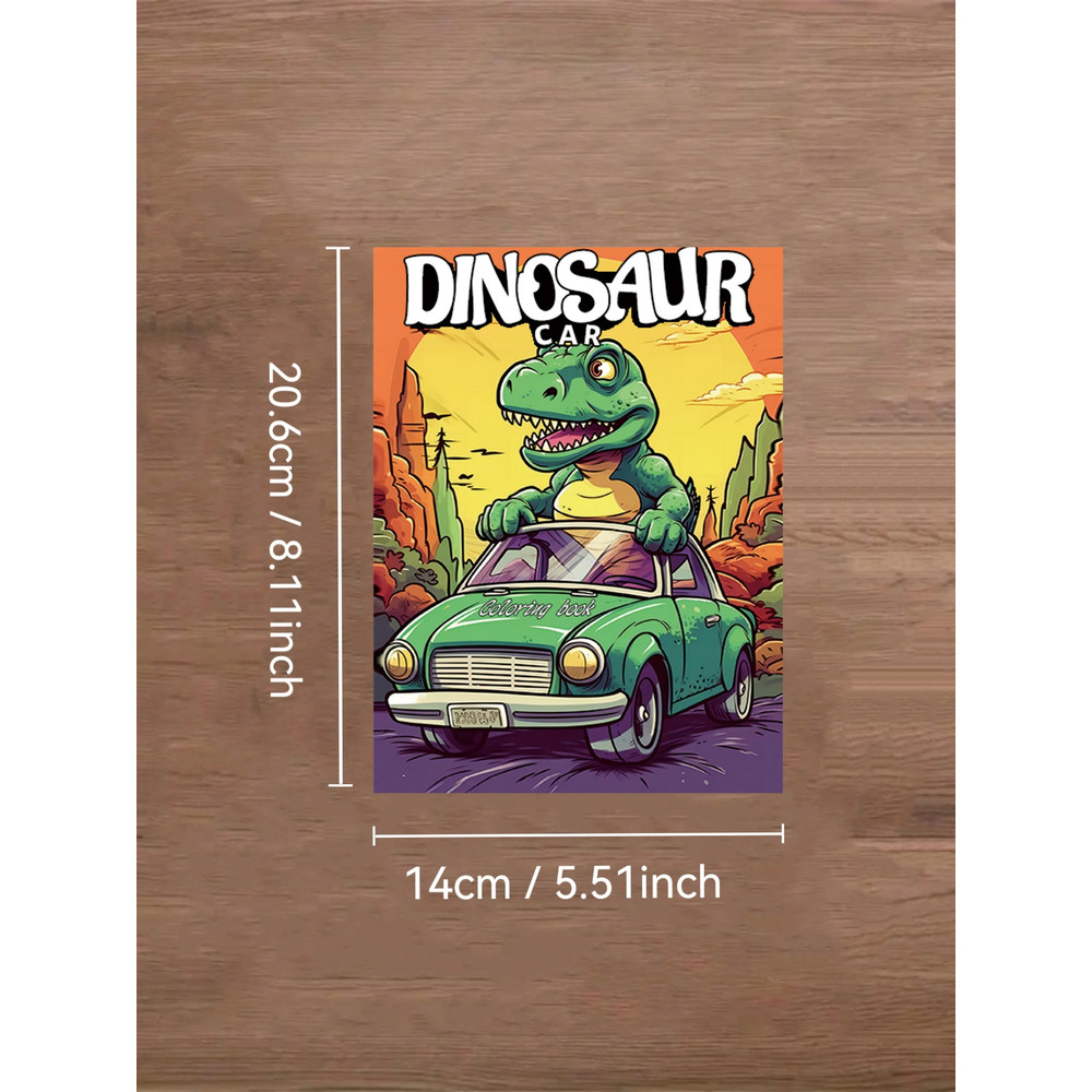 Original Dinosaur Art Coloring Book, A Thickened Paper Gift for Holidays, Birthday, and Christmas