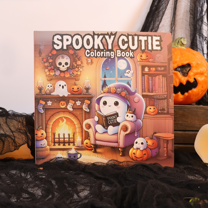 Halloween Themed Adult Coloring Book, Perfect Gift for Christmas, Birthdays, and Parties for Friends, Family, Colleagues