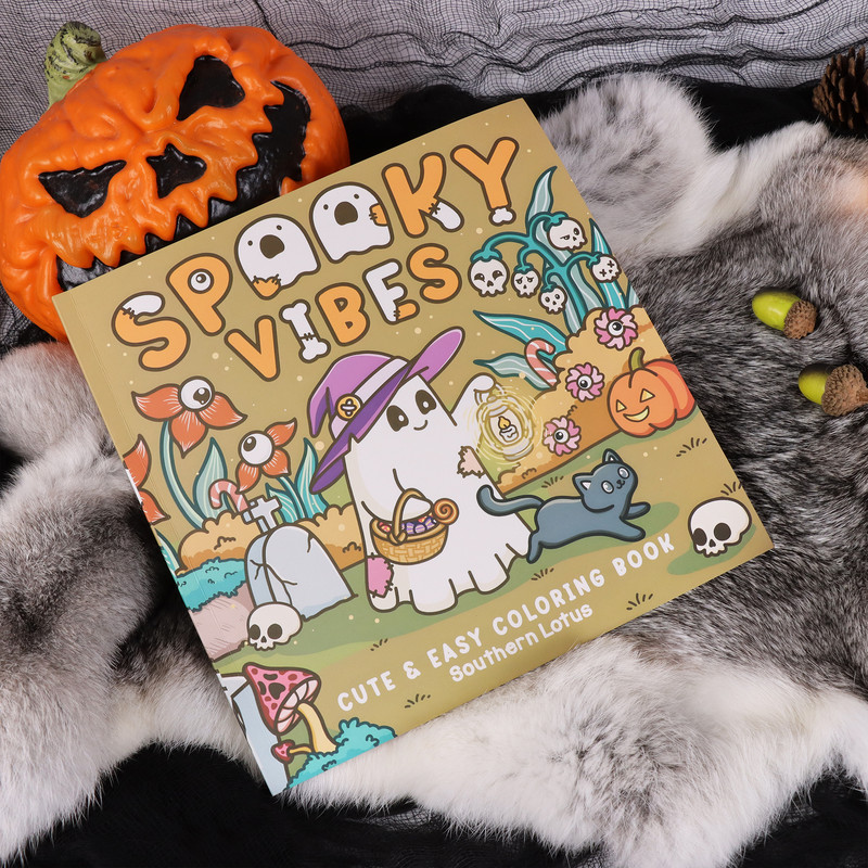 Halloween Themed Adult Coloring Book, Perfect Gift for Christmas, Birthdays, and Parties for Friends, Family, Colleagues