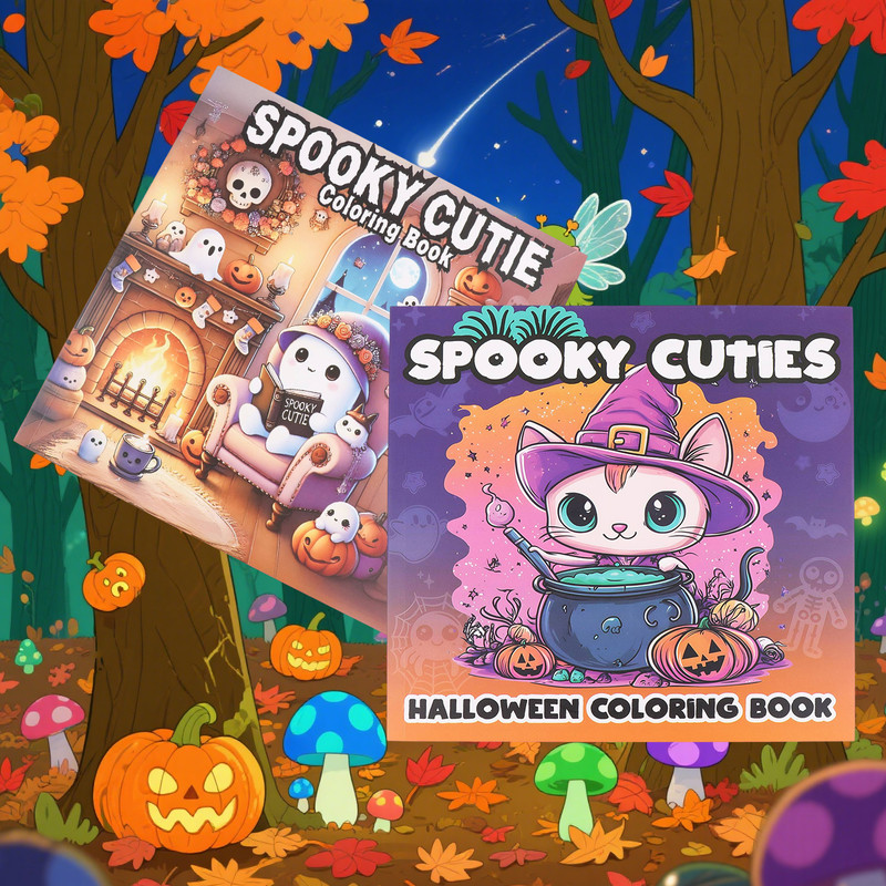 Halloween Themed Adult Coloring Book, Perfect Gift for Christmas, Birthdays, and Parties for Friends, Family, Colleagues