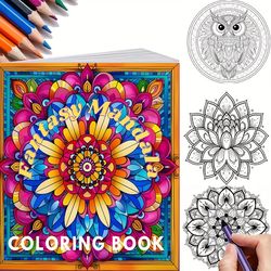 adult stress relief coloring book, drawing supplies, perfect for gifting