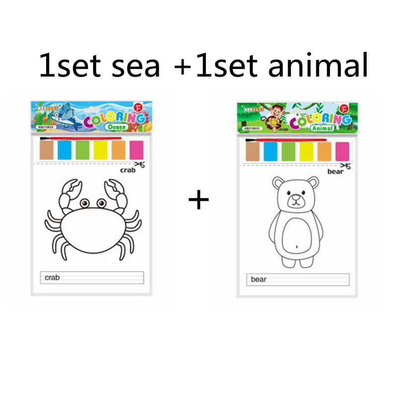 Montessori Toys Portable Watercolor Coloring Books Painting Education For Kids And Children Baby Ac 6