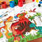 Dinosaur World Coloring Tablecloth, Large Kids Activity Mat, Birthday Party Supplies, Creative Gift and Favor