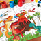 Dinosaur World Coloring Tablecloth, Large Kids Activity Mat, Birthday Party Supplies, Creative Gift and Favor