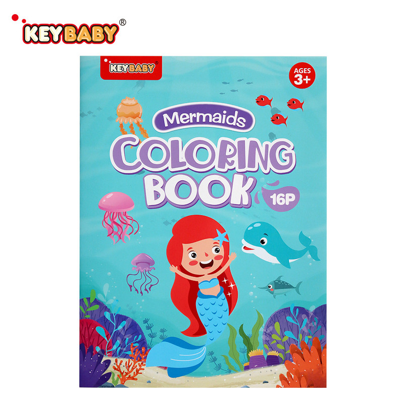 Magical Kids Coloring Book, Mermaid, Dinosaur, Unicorn Themes, Educational Drawing Toys, Gift for Boys and Girls