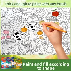 giant children's coloring poster, stimulating artistic creativity for learning and growing through fun