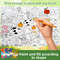 Giant Children's Coloring Poster, Stimulating Artistic Creativity for Learning and Growing Through Fun