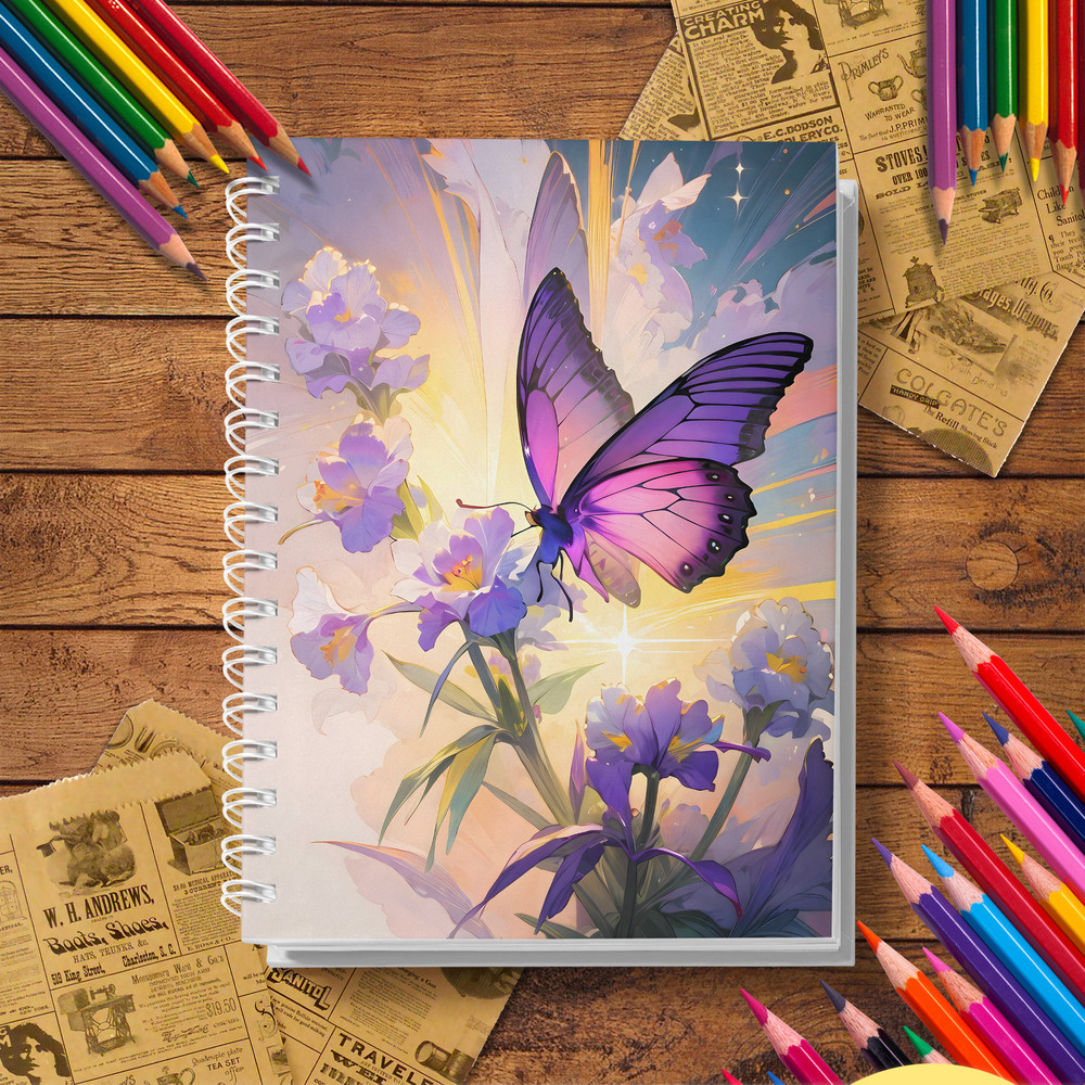 Butterfly Adult Coloring Book, with Thickened Paper, a Creative and Healing Gift for Friends