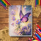 Butterfly Adult Coloring Book, with Thickened Paper, a Creative and Healing Gift for Friends