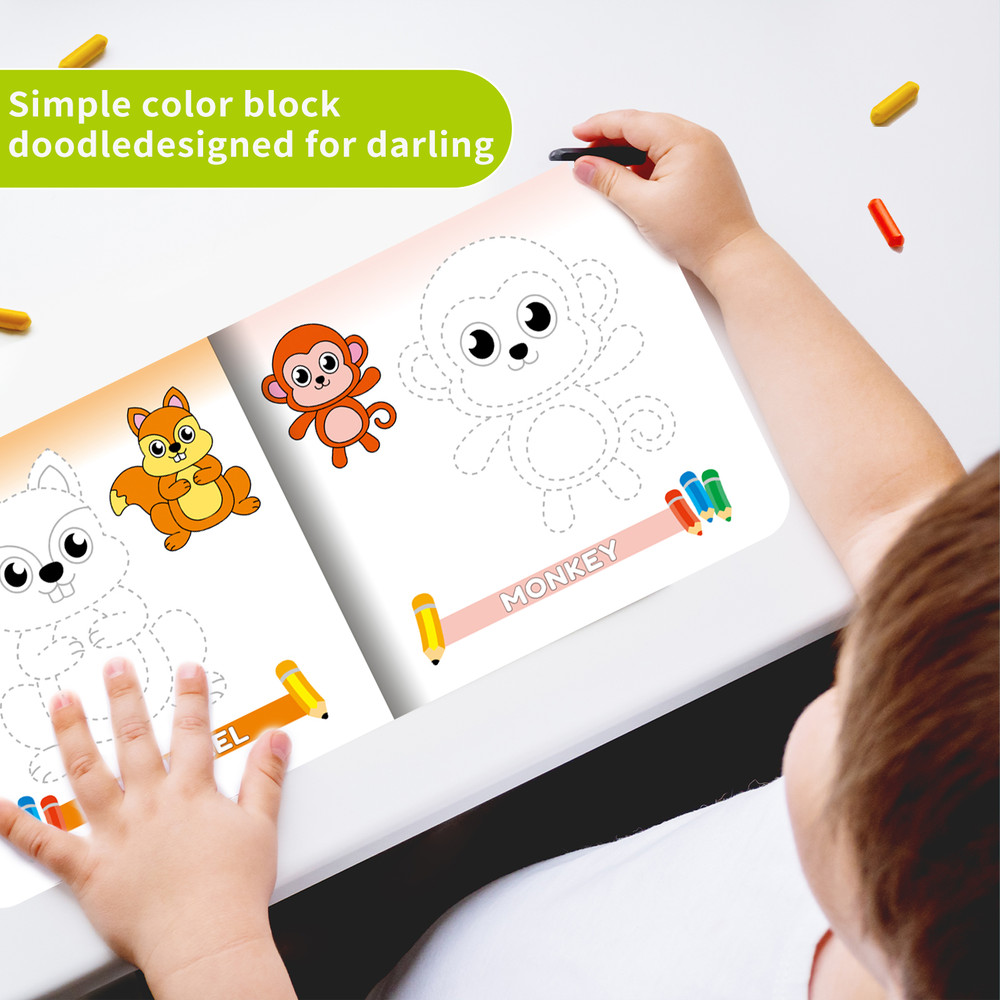 Colorful Animal Children's Coloring Books, A Multi Field Creative Gift, Educational Activity Kit