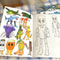 Brainrot Animals Coloring Book Set, Full Illustrated Line Collection, Tracing Book