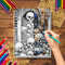 Creative Skull Adult Coloring Book, Premium Heavy Paper, Unique Creative Gift Choice