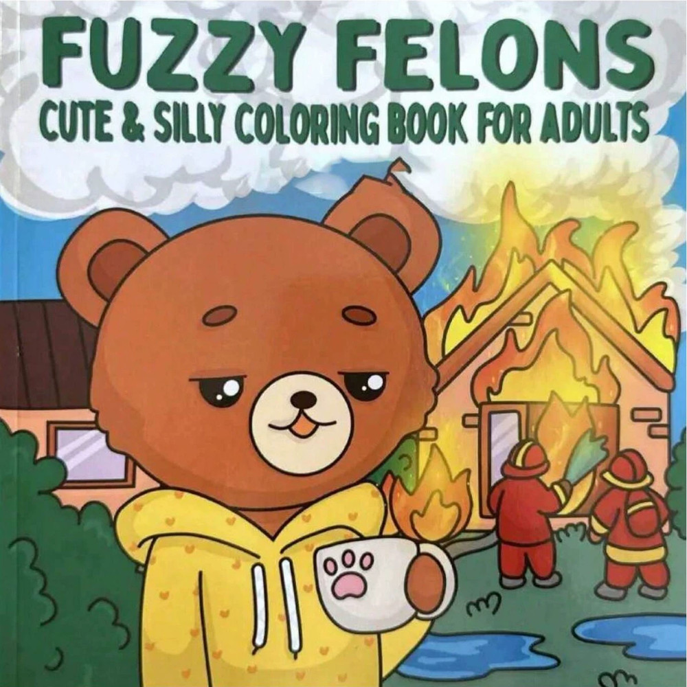 Stress Relieving Coloring Books for Adults, Teens, with Calming Scenes, Cute Animal Characters Drawing Book