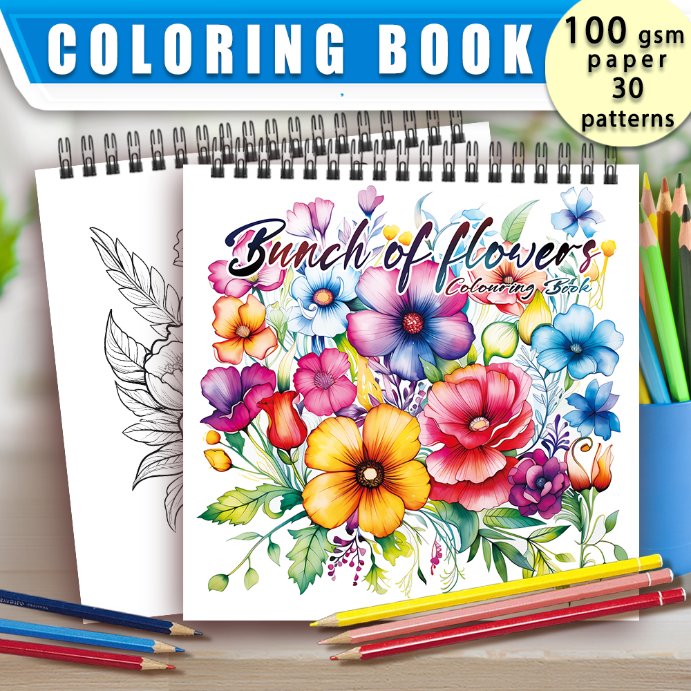 Women's Adult Coloring Book, Spiral Binding, Creative Drawing Book, Ideal Birthday Gift and Holiday Party Gift