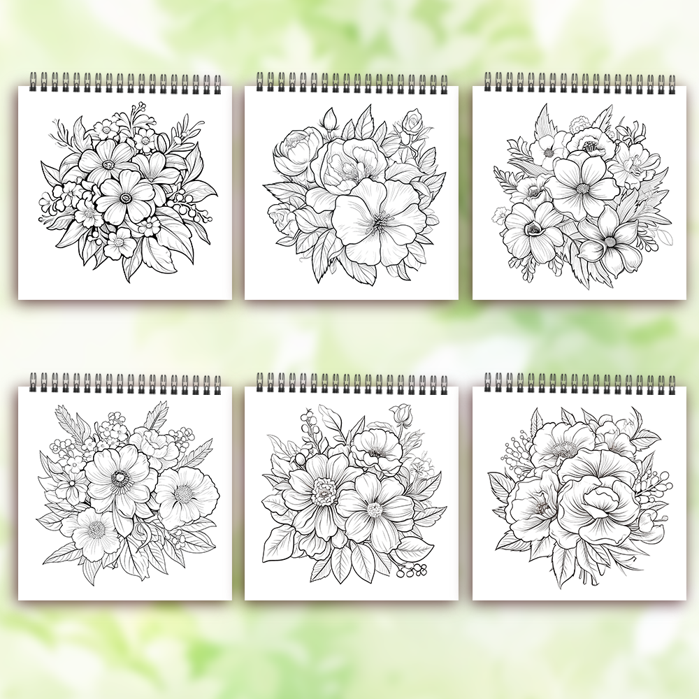 Women's Adult Coloring Book, Spiral Binding, Creative Drawing Book, Ideal Birthday Gift and Holiday Party Gift