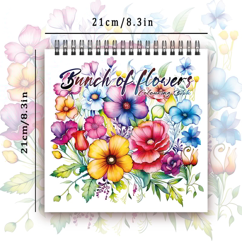 Women's Adult Coloring Book, Spiral Binding, Creative Drawing Book, Ideal Birthday Gift and Holiday Party Gift