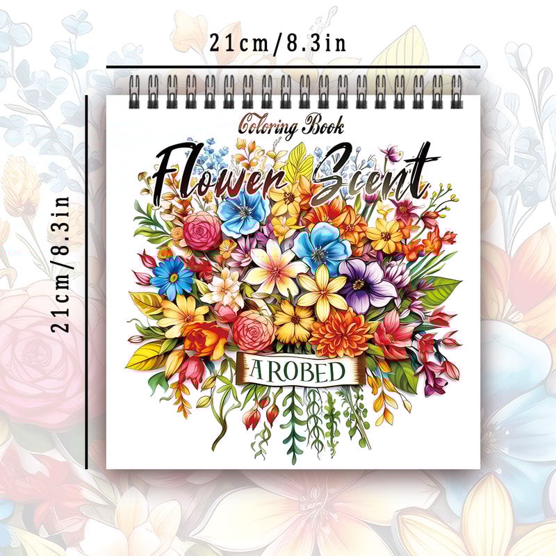 Women's Adult Coloring Book, Spiral Binding, Creative Drawing Book, Ideal Birthday Gift and Holiday Party Gift