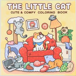 bold and easy coloring book for adults, relaxing designs with flowers, plants, and cute animals