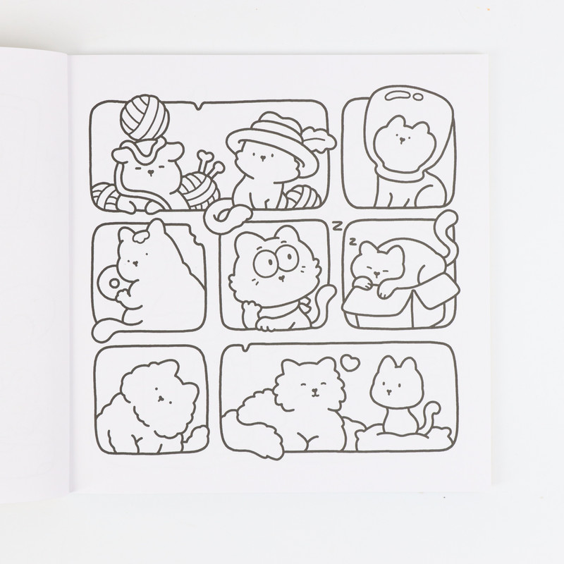 Bold and Easy Coloring Book for Adults, Relaxing Designs with Flowers, Plants, and Cute Animals