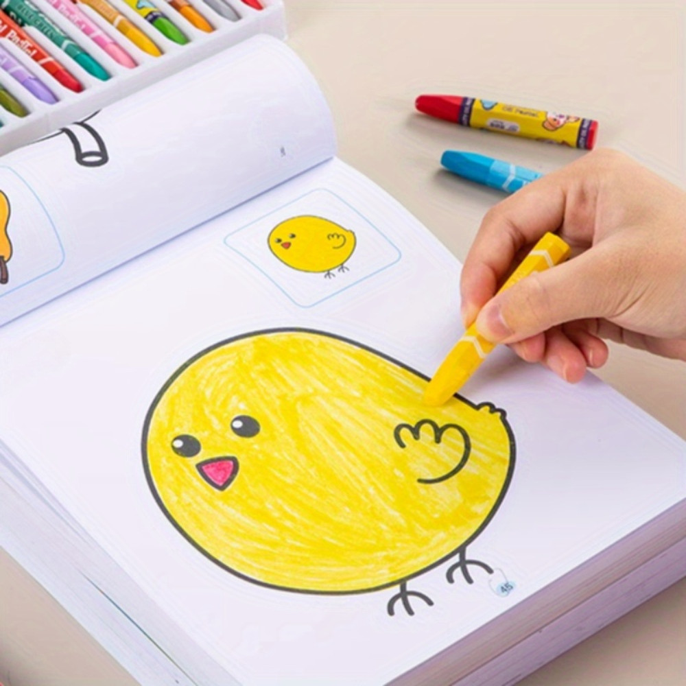 Kids Coloring Book Vibrant Animal And Nature Designs Diverse Content Drawing Workbook 1