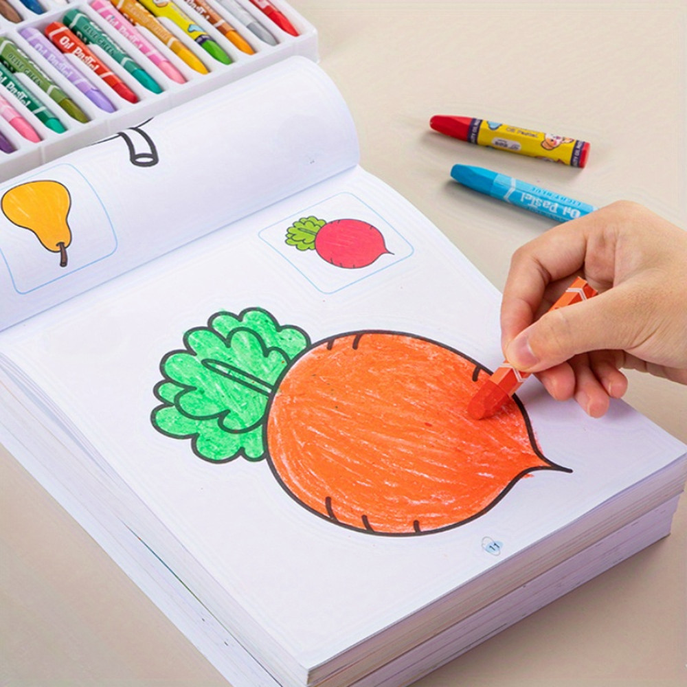 Kids Coloring Book Vibrant Animal And Nature Designs Diverse Content Drawing Workbook 3