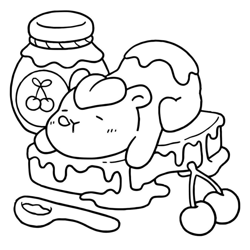 Stress Relief Coloring Book For Adults Cute Cartoon Graffiti Art Educational Gift For Teens Premium 0