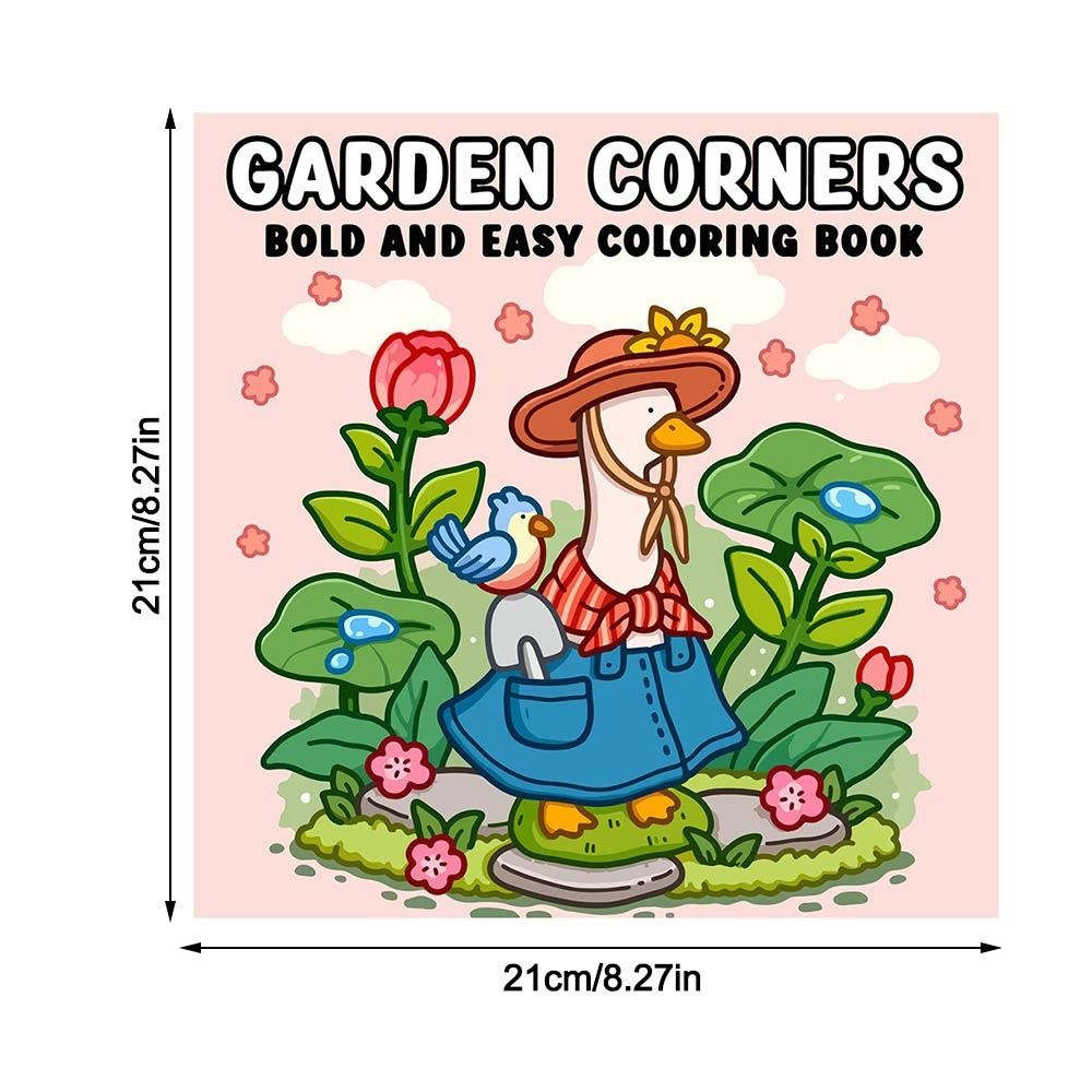 Stress Relief Coloring Book For Adults Cute Cartoon Graffiti Art Educational Gift For Teens Premium 3