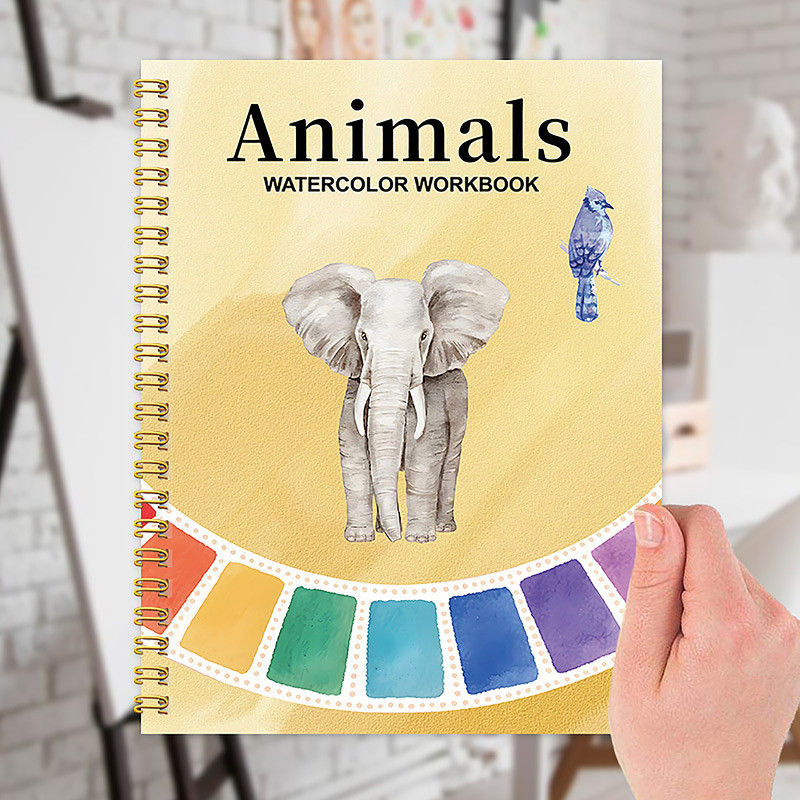 Watercolor Coloring Book For Beginners, Cultivate Painting Talent, Adult Watercolor Practice Pad, Graffiti Art Book