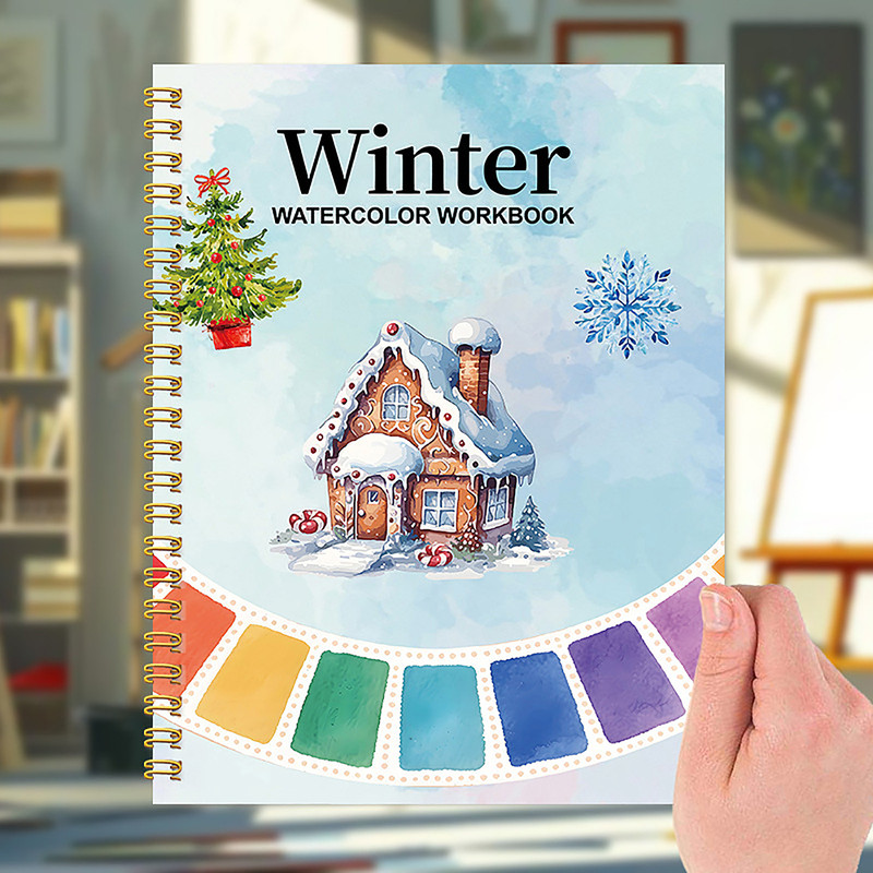 Watercolor Coloring Book For Beginners, Cultivate Painting Talent, Adult Watercolor Practice Pad, Graffiti Art Book